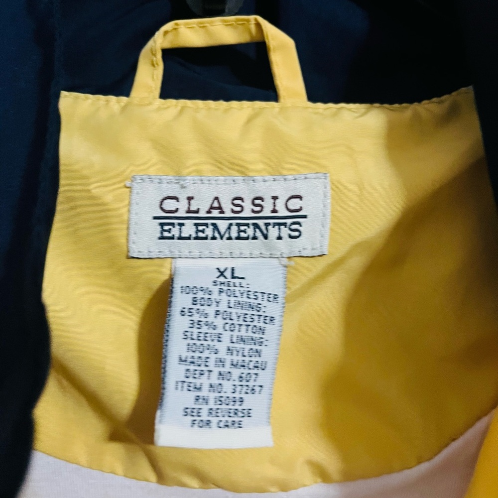 Classic Elements Yellow and Black Outerwear